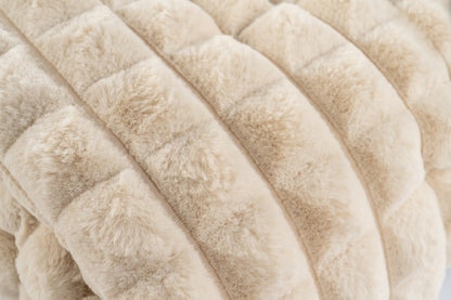 Harmony deken – Beige met gewatteerde structuur en heerlijk zacht