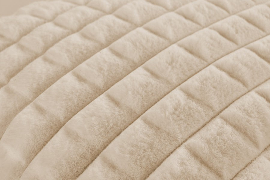 Harmony kussen – Beige met gewatteerde structuur en heerlijk zacht
