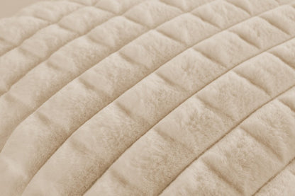 Harmony kussen – Beige met gewatteerde structuur en heerlijk zacht