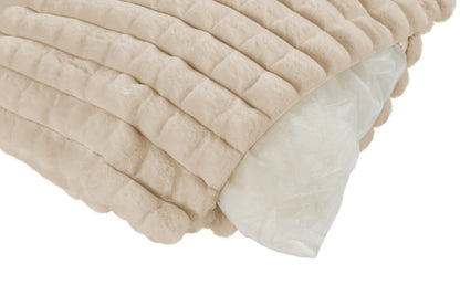 Harmony kussen – Beige met gewatteerde structuur en heerlijk zacht