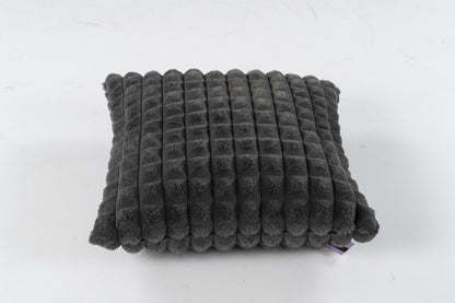Harmony kussen – Graphite met gewatteerde structuur en heerlijk zacht