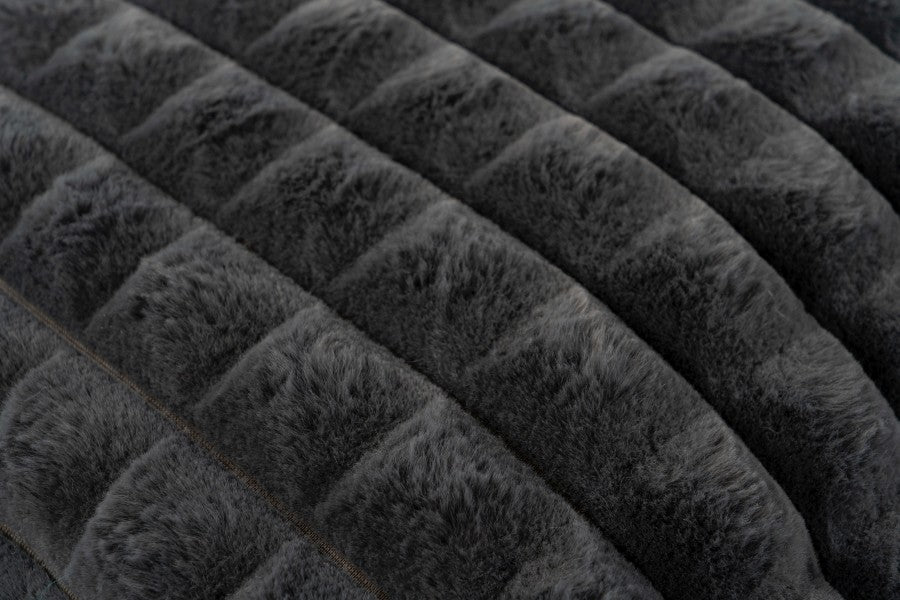Harmony kussen – Graphite met gewatteerde structuur en heerlijk zacht