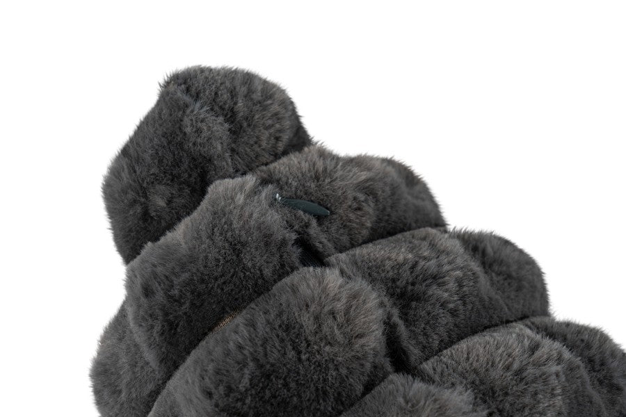 Harmony kussen – Graphite met gewatteerde structuur en heerlijk zacht