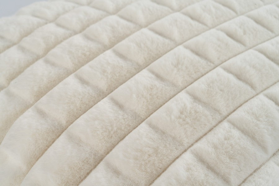 Harmony kussen – Ivory met gewatteerde structuur en heerlijk zacht