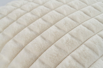 Harmony kussen – Ivory met gewatteerde structuur en heerlijk zacht