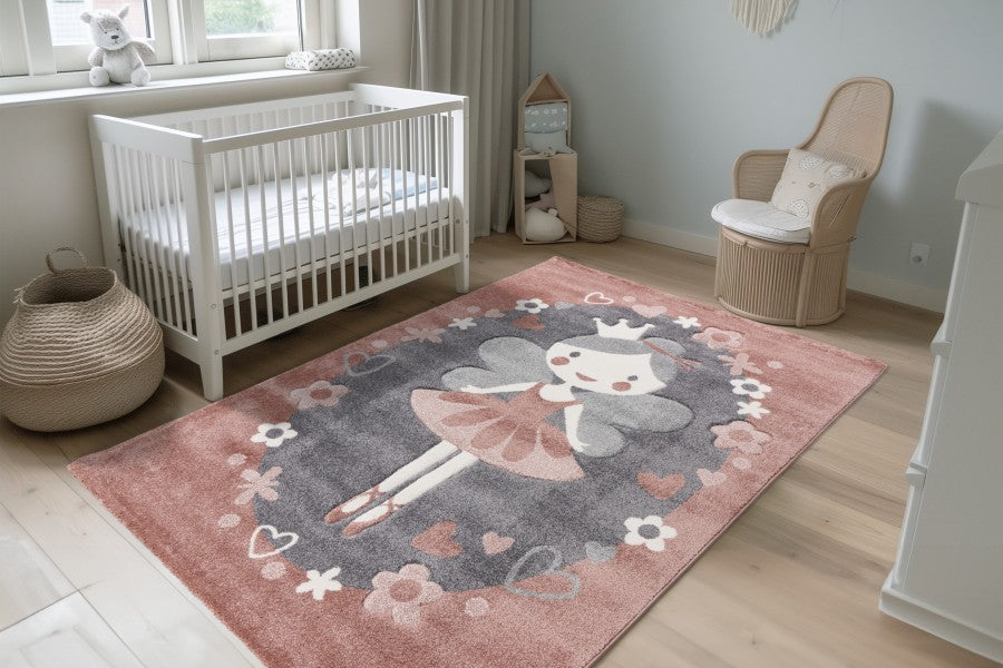 Happy Kinderkleed – Little Princess – Roze – Laagpolig & Pluisvrij
