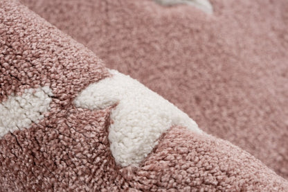Happy Kinderkleed – Hartjes & Maan – Roze – Laagpolig & Antiallergisch