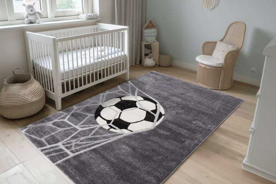 Happy Kinderkleed – Doelpunt – Zilver – Laagpolig & Antiallergisch