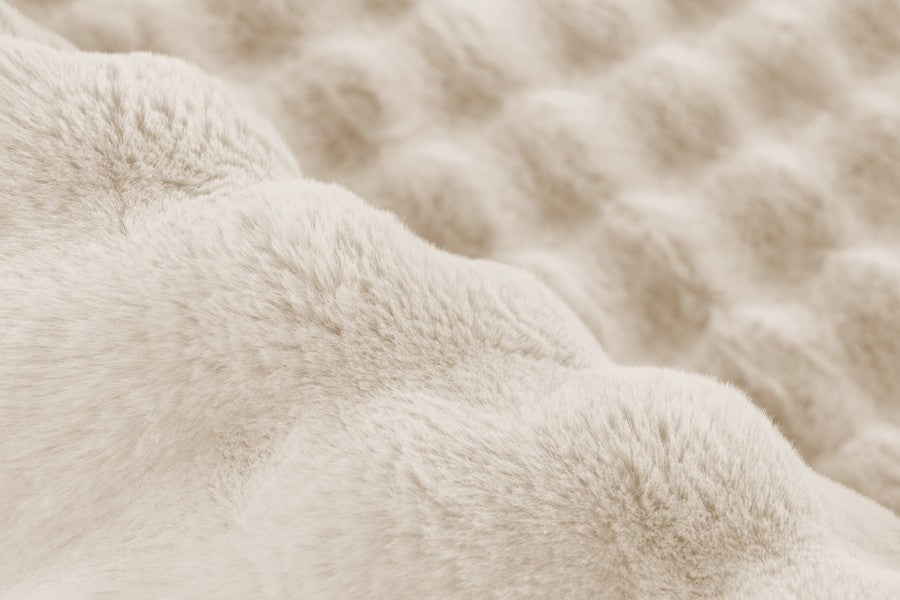 Hoogpolig vloerkleed Harmony – Ivory met zachte ribbelstructuur
