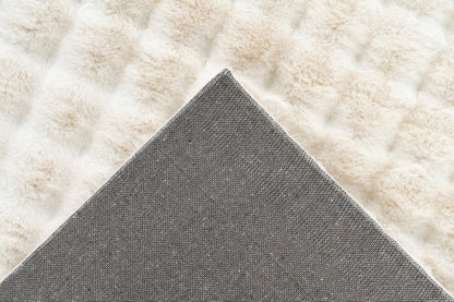 Hoogpolig vloerkleed Harmony – Ivory met zachte ribbelstructuur