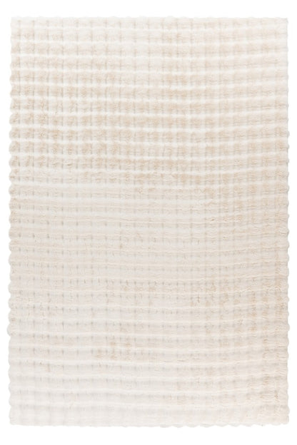 Hoogpolig vloerkleed Harmony – Ivory met zachte ribbelstructuur