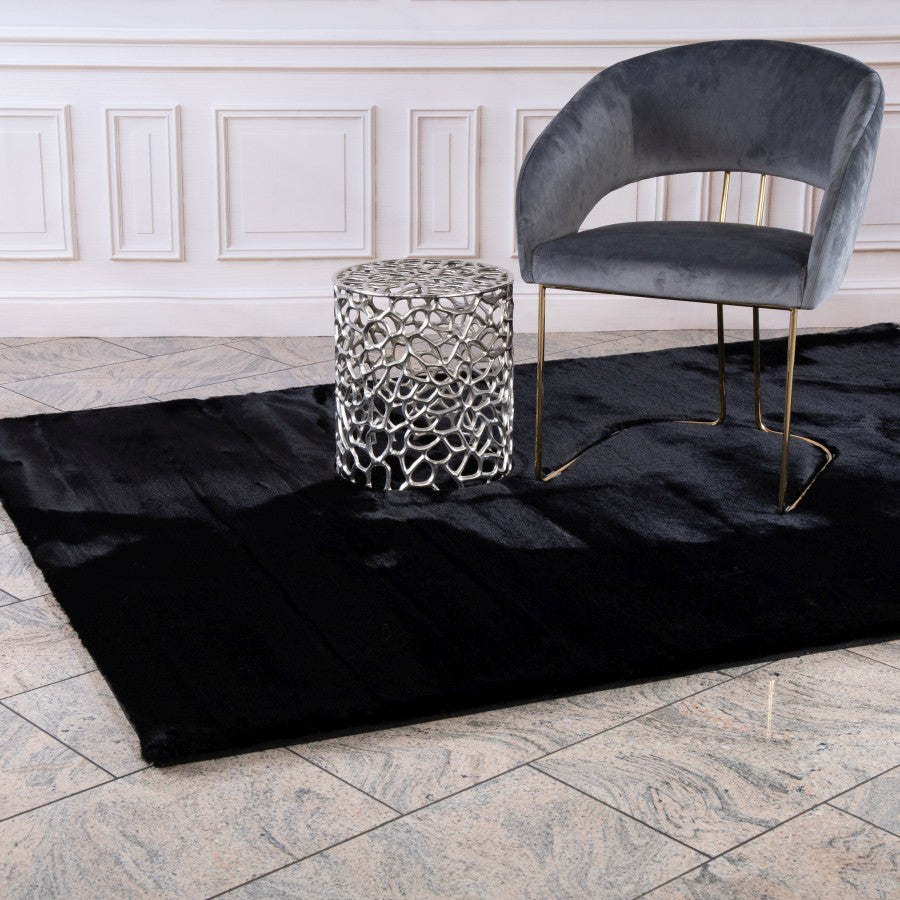 Heaven Fluffy Vloerkleed – Zwart – Zacht & Effen