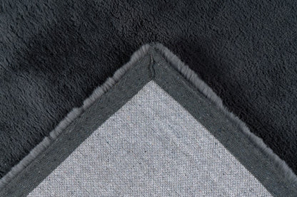 Heaven Fluffy Vloerkleed – Antraciet – Zacht & Effen