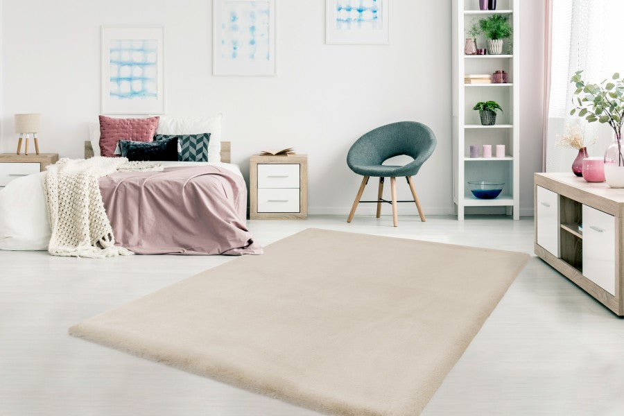 Heaven Fluffy Vloerkleed – Ivory – Zacht & Effen
