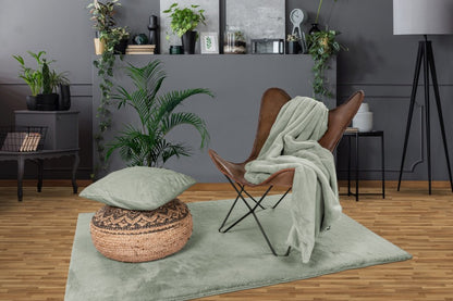 Heaven Fluffy Vloerkleed – Jade Groen – Zacht & Effen