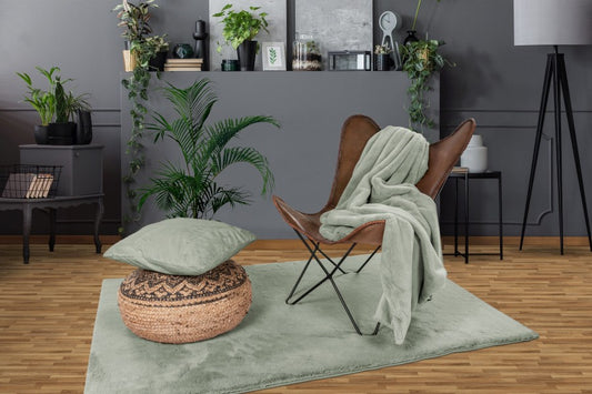 Heaven Fluffy Vloerkleed – Jade Groen – Zacht & Effen