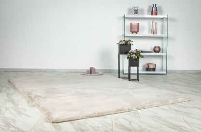 Heaven Fluffy Vloerkleed – Licht Taupe – Zacht & Effen