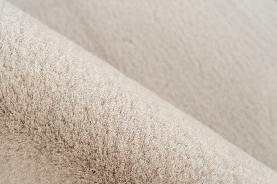 Heaven Fluffy Vloerkleed – Licht Taupe – Zacht & Effen