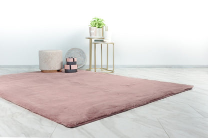 Heaven Fluffy Vloerkleed – Poederroze – Zacht & Effen