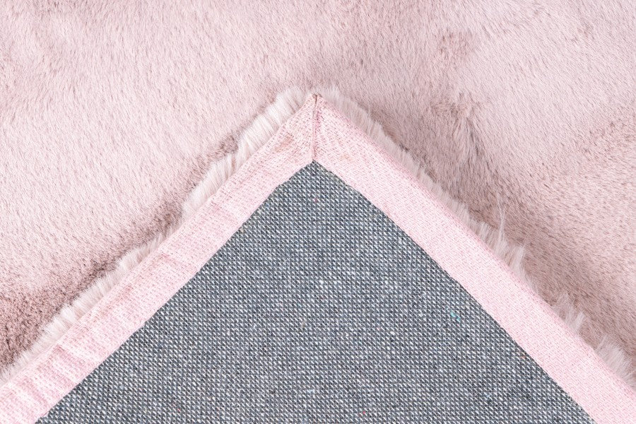 Heaven Fluffy Vloerkleed – Poederroze – Zacht & Effen