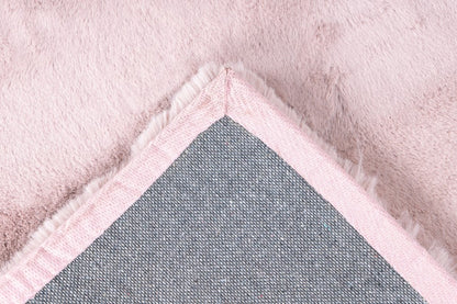 Heaven Fluffy Vloerkleed – Poederroze – Zacht & Effen