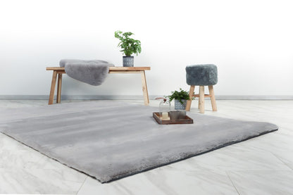 Heaven Fluffy Vloerkleed – Zilver – Zacht & Effen
