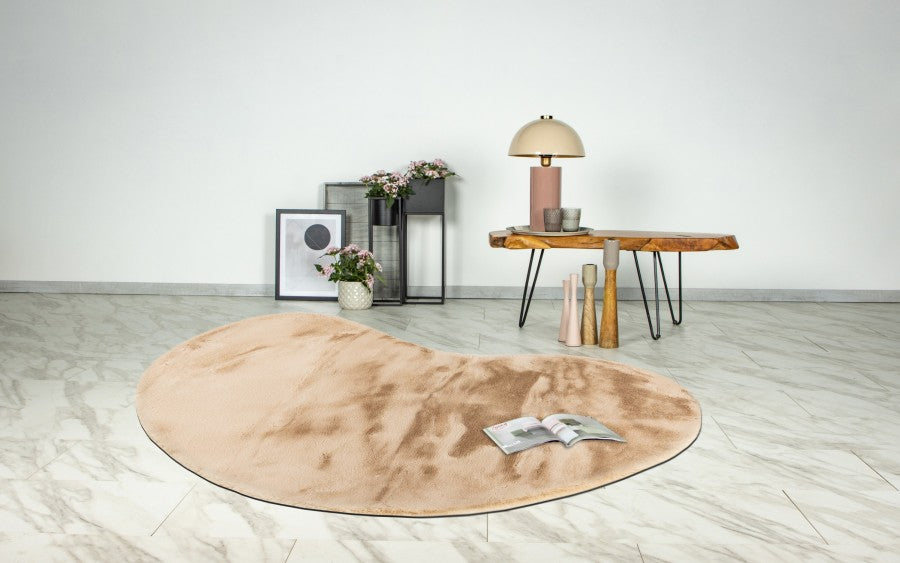 Heaven Vloerkleed – Beige – Organische Vormen – Ultra Zacht & Hoogpolig