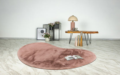 Heaven Vloerkleed – Poederroze – Organische Vormen – Ultra Zacht & Hoogpolig
