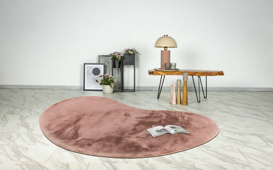 Heaven Vloerkleed – Poederroze – Organische Vormen – Ultra Zacht & Hoogpolig