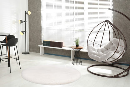 Heaven Fluffy Vloerkleed – Ivory – Zacht & Effen