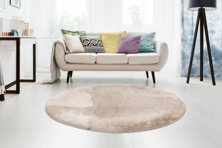 Heaven Fluffy Vloerkleed – Licht Taupe – Zacht & Effen