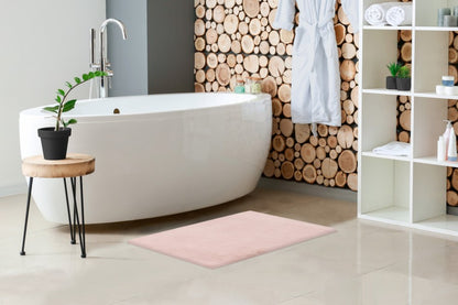 Heaven badmat – Poederroze met zachte touch en elegante uitstraling
