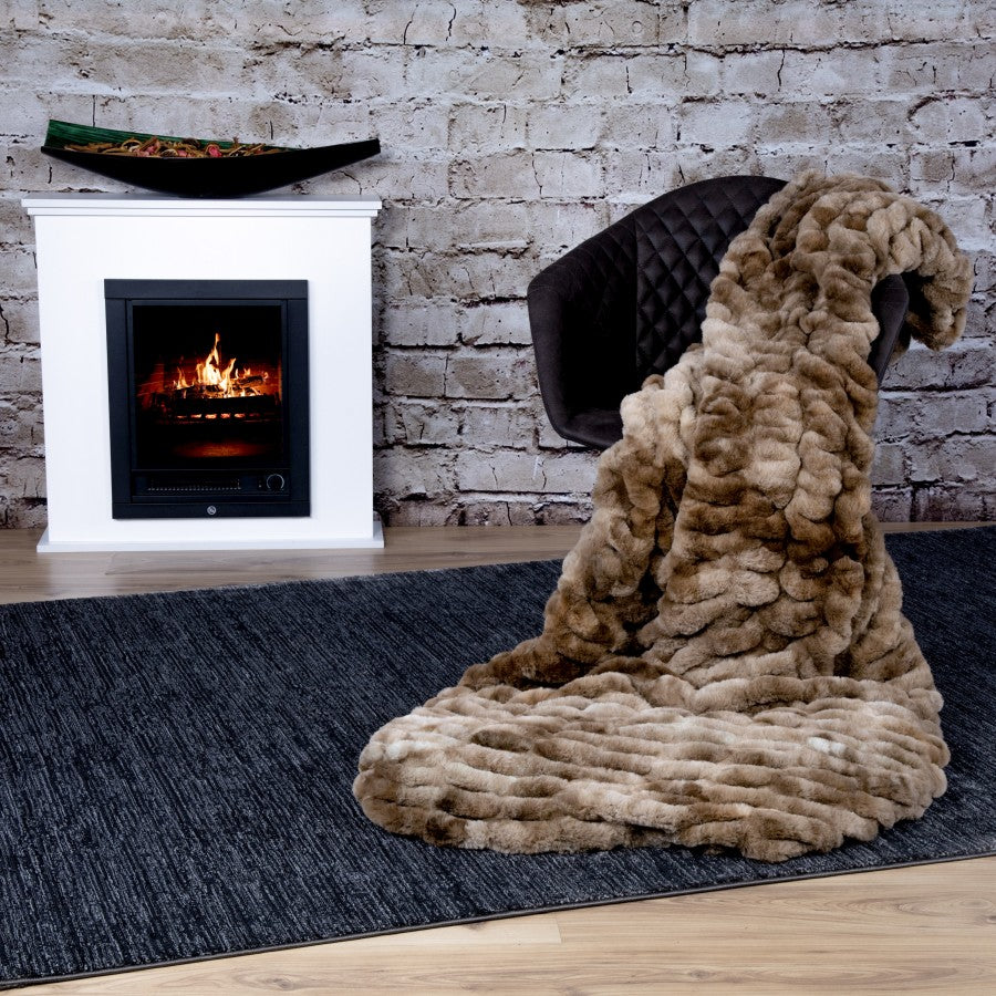 Luxury deken – Bruin met volle, fluffy structuur en heerlijk zacht