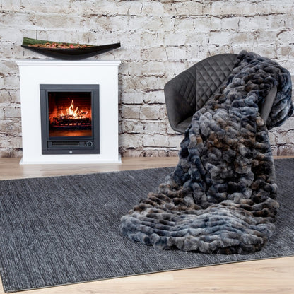 Luxury deken – Grijs met volle, fluffy structuur en heerlijk zacht
