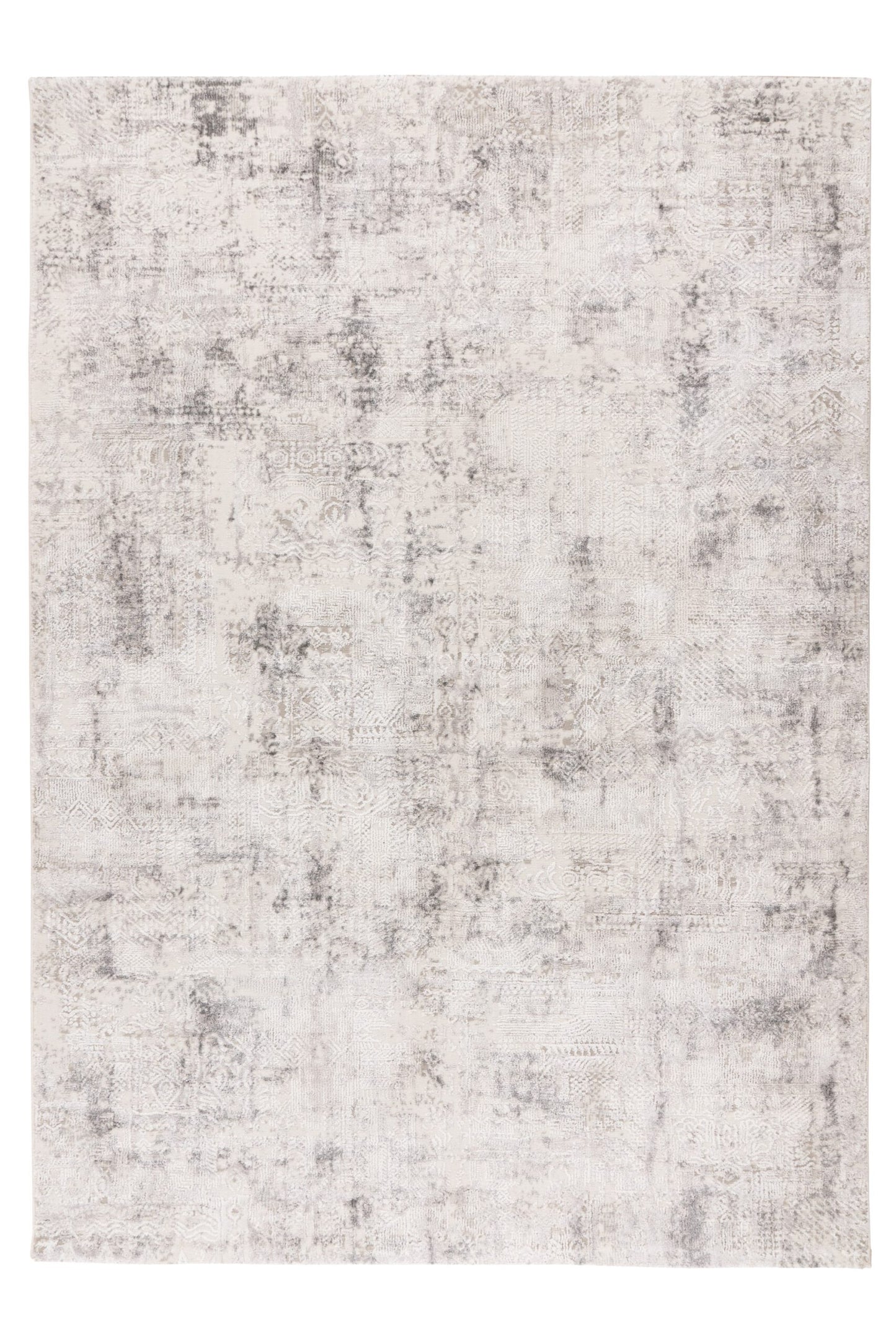 Lyon – Silver vintage vervaging – Laagpolig vloerkleed