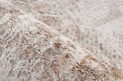 Lyon – Taupe vintage vervaging – Laagpolig vloerkleed
