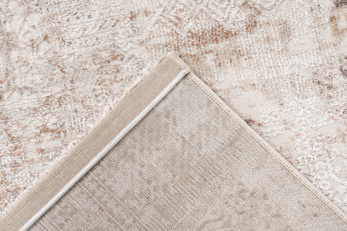 Lyon – Taupe vintage vervaging – Laagpolig vloerkleed