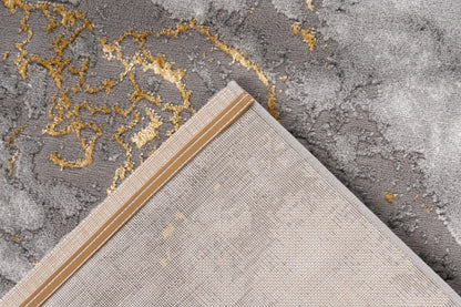 Marmaris Vloerkleed – Goud – Marmerlook Design – Modern & Laagpolig