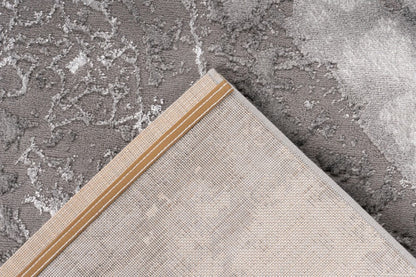 Marmaris Vloerkleed – Grijs – Marmerlook Design – Modern & Laagpolig