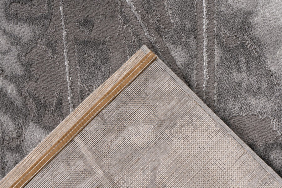 Marmaris Vloerkleed – Goud/Grijs – Marmerlook Design – Modern & Laagpolig
