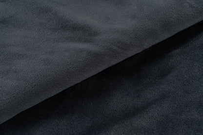 Plush deken – Antraciet met zachte ribbelstructuur