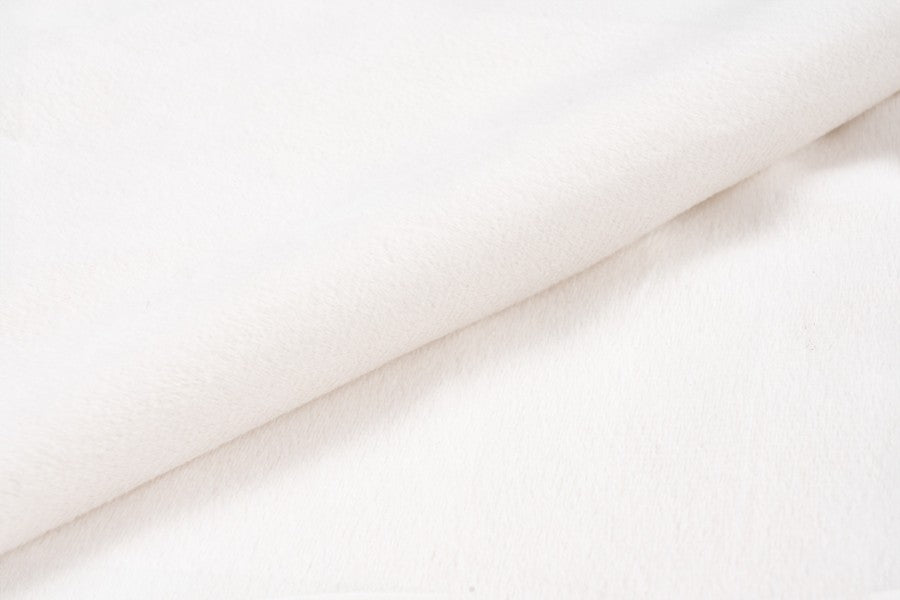 Plush deken – Ivory met zachte ribbelstructuur