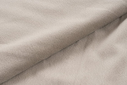 Plush deken – Taupe met zachte ribbelstructuur
