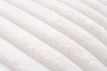 Plush kussen – Ivory met zachte ribbelstructuur