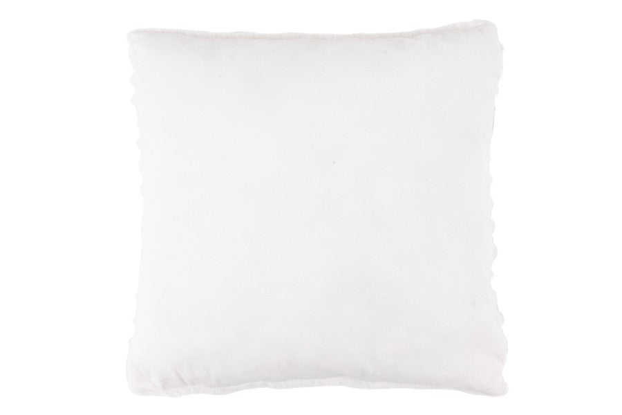 Plush kussen – Ivory met zachte ribbelstructuur