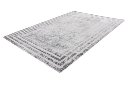 Paris – Silver vintage kader – Laagpolig vloerkleed