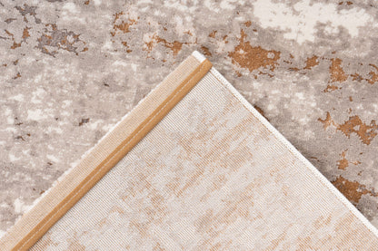 Paris – Taupe vintage vloerkleed – Laagpolig