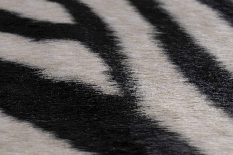 Rodeo zebra vloerkleed – zwart-wit dierenvacht look