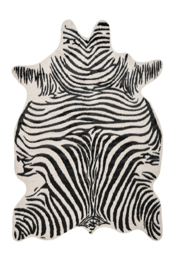Rodeo zebra vloerkleed – zwart-wit dierenvacht look