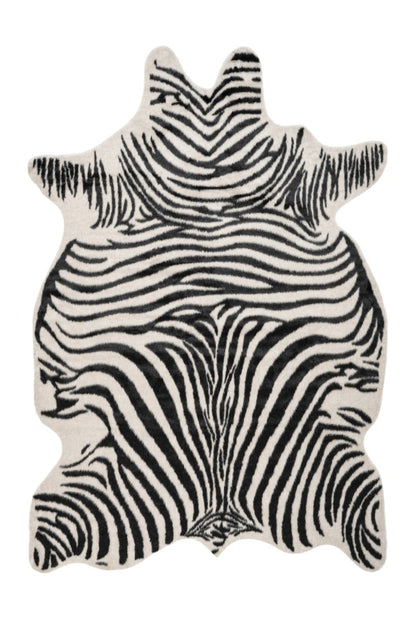 Rodeo zebra vloerkleed – zwart-wit dierenvacht look